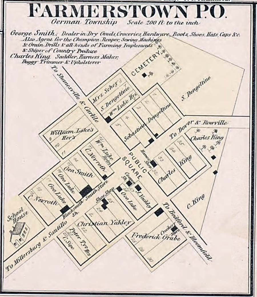 Ohio Genealogy Express Holmes Co Ohio Caldwells Atlas Of Homes Co Ohio 1875 4942