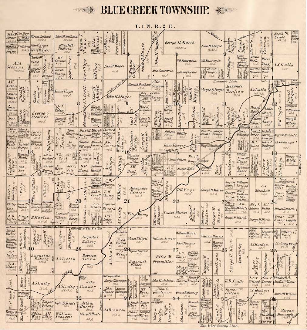 Paulding County Plat Map Ohio Genealogy Express - Paulding Co., Ohio - History